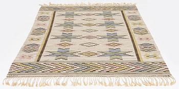 Märta Måås-Fjetterström, matta, "Vit botten", rölakan, ca 252 x 154 cm, signerad AB MMF.