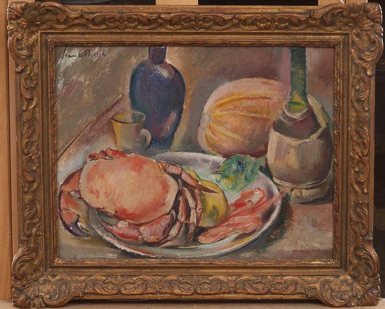 SVANTE BERGH, olja på pannå, signerad.