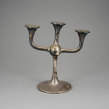 KANDELABER, silver, Karl Jörgen Otteren, Norge, 1900-talets första hälft.