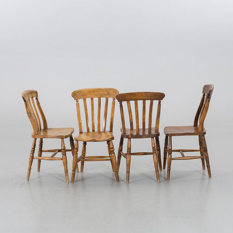 FOUR BRITISH CHAIRS, EARLY 29TH CENTURY.