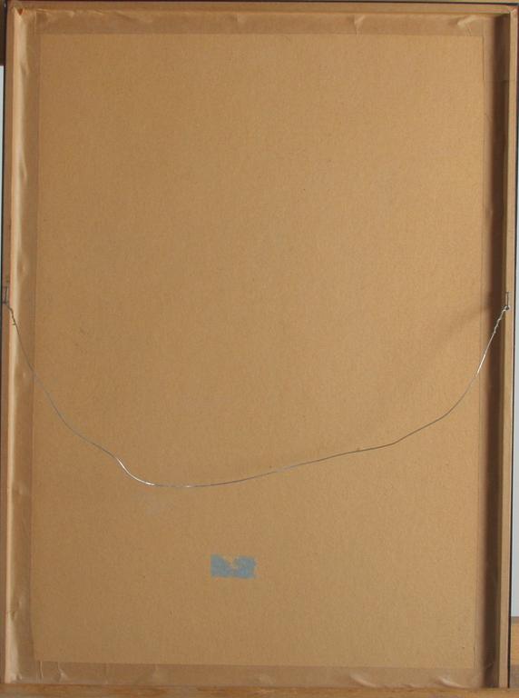 EMOND, MARTIN, gouache, sign. Prov; Olof Sager.