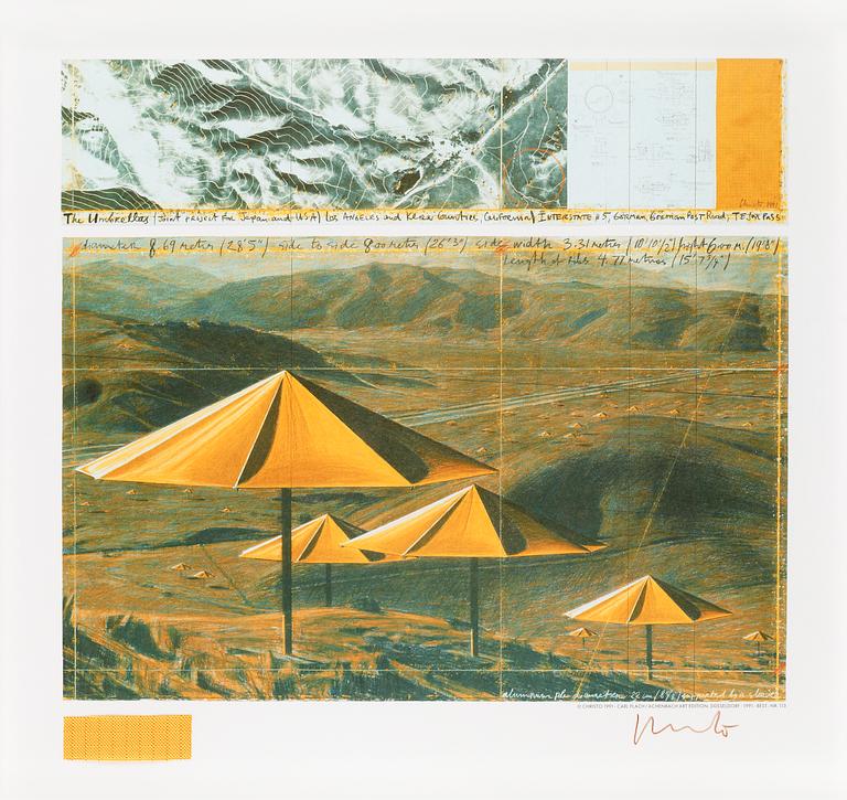 Christo & Jeanne-Claude, "The Umbrellas, Japan - USA".