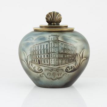 Gunnar Nylund, lockurna, "Flambé", Alp Lidköping, Rörstrand, 1940-tal.