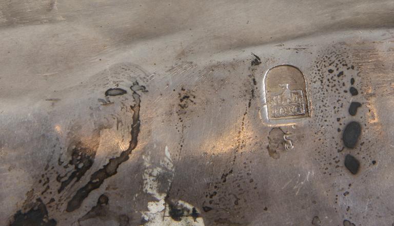 WILHELM ZWICK, skrivställ, nysilver, Kayser, sign.