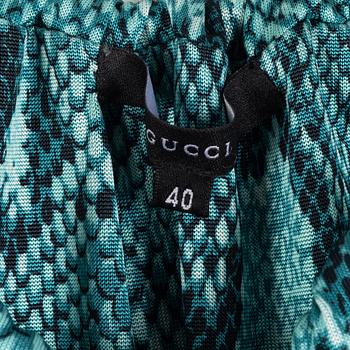 Gucci, a rayon dress, 2000, Italian size 40.