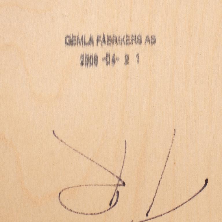 Jonas Bohlin, Four 'Piruett' bar stools, Gemla Fabrikers AB, 2008.