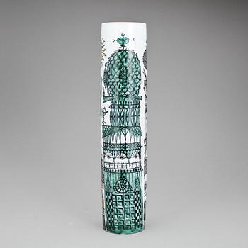 VAS, fajans, "Karneval", Stig Lindberg, Gustavsberg, studiohanden, 1900-talets andra hälft.