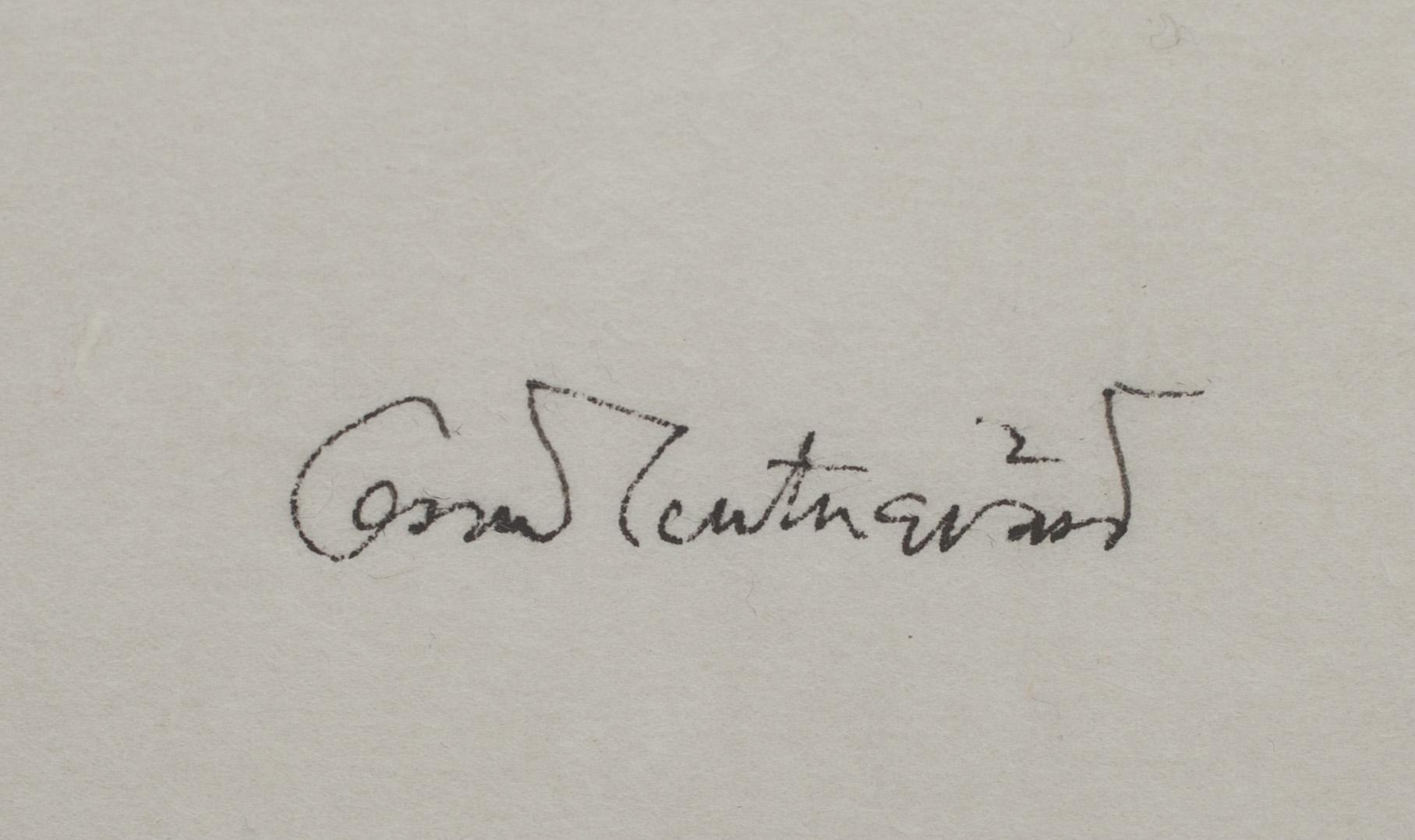 OSCAR REUTERSVÄRD, tusch, signerad.