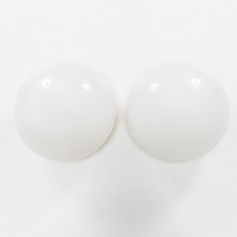 Klaus Michalik, three wall/ceiling lamps, 'Bau', Orno, Finland.
