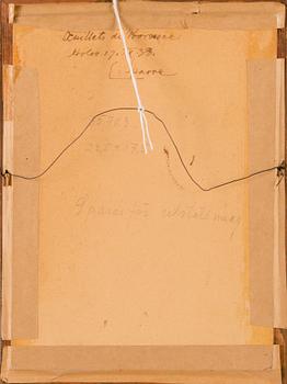 LOUIS SPARRE, oil on cardboard, signed and dated -38.