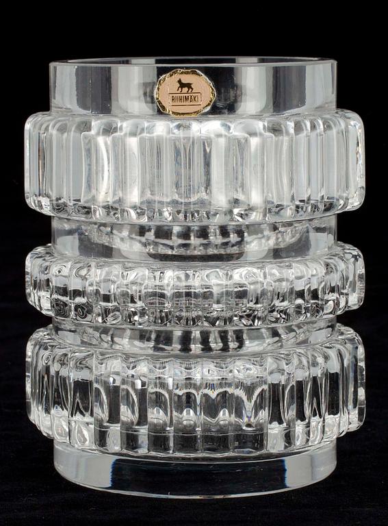 VAS, glas, sign. Helena Tynell, Riihimäen Lasi Oy.