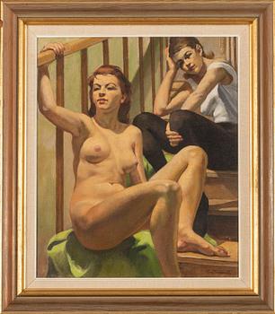 PHILIPPE DE ROUGEMONT, oil on canvas signed.