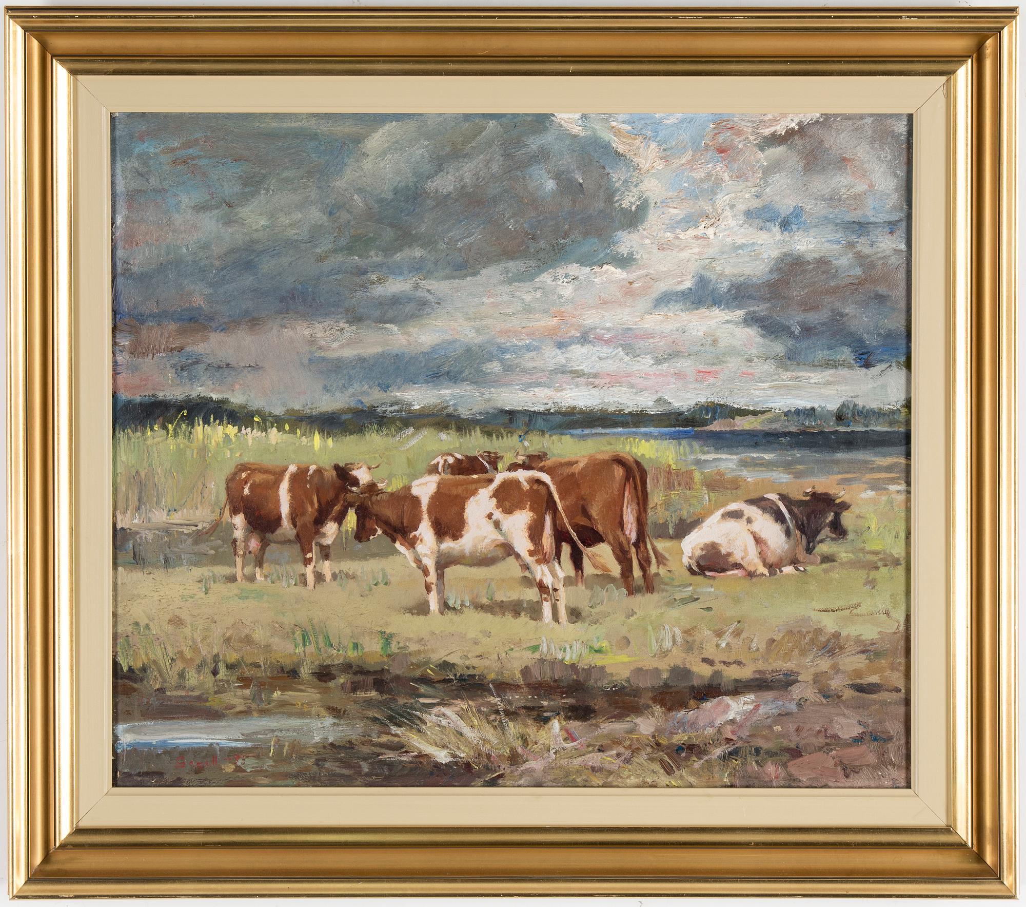 GRETA GERELL, oil on canvas, signed and dated -35.