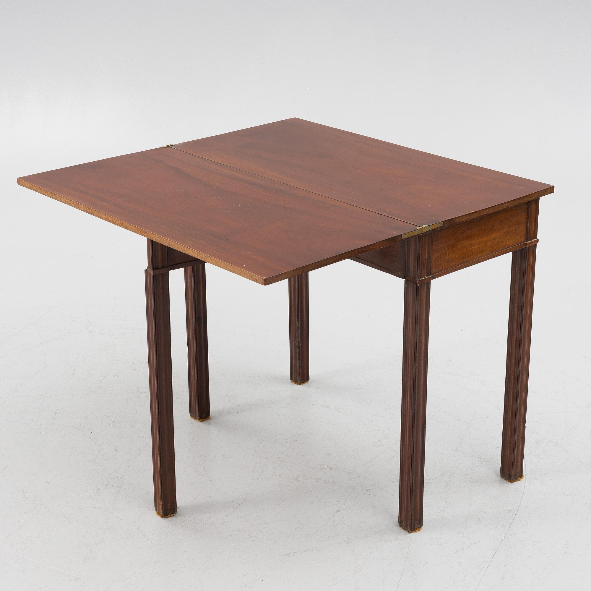 A Gustavian games table, circa 1800.