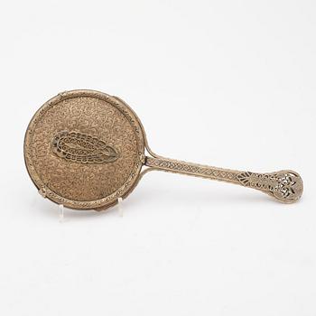 SPEGEL, förgylld mässing, empire, 1800-talets första hälft.