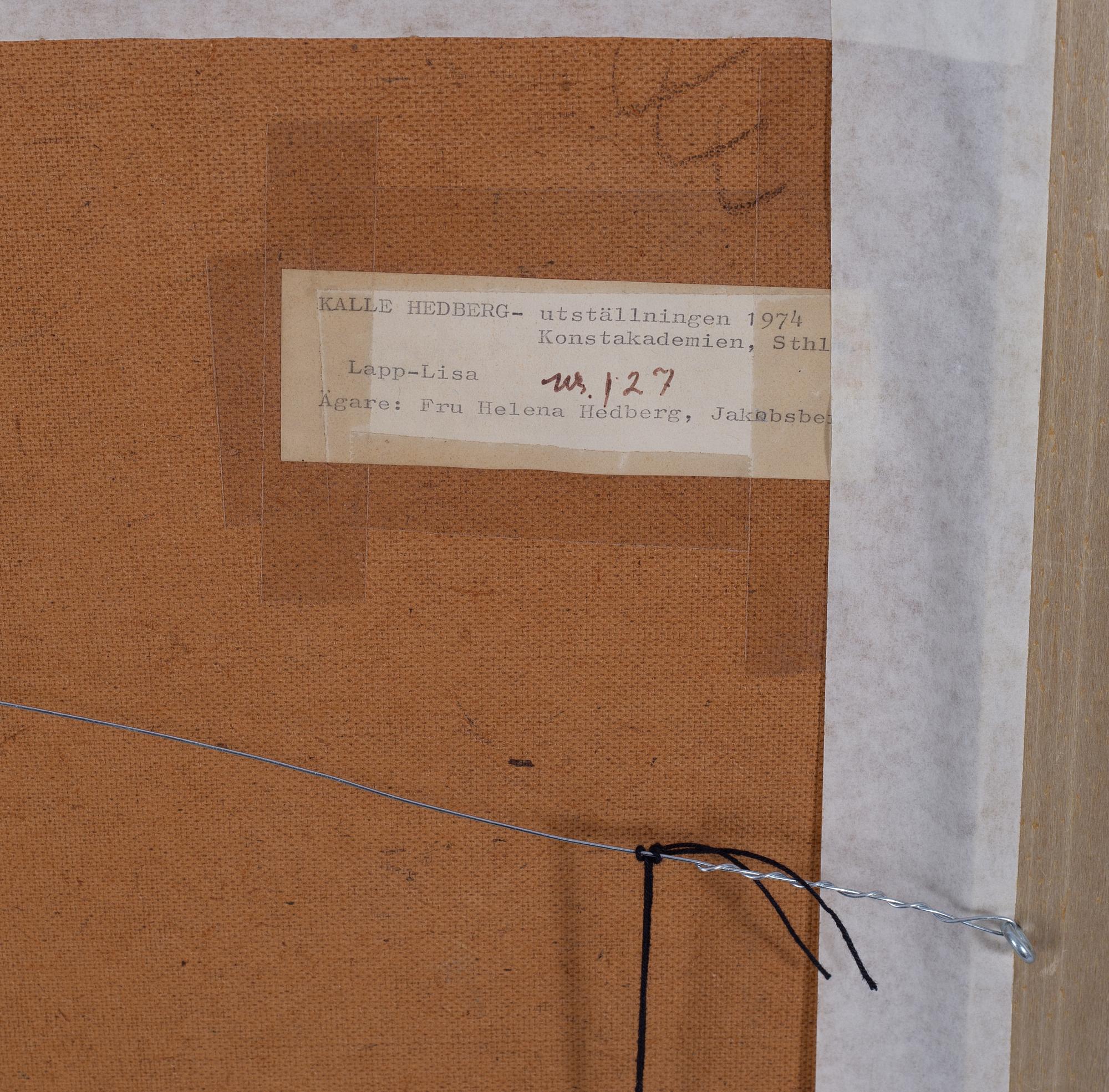 Kalle Hedberg, "Lapp-Lisa".