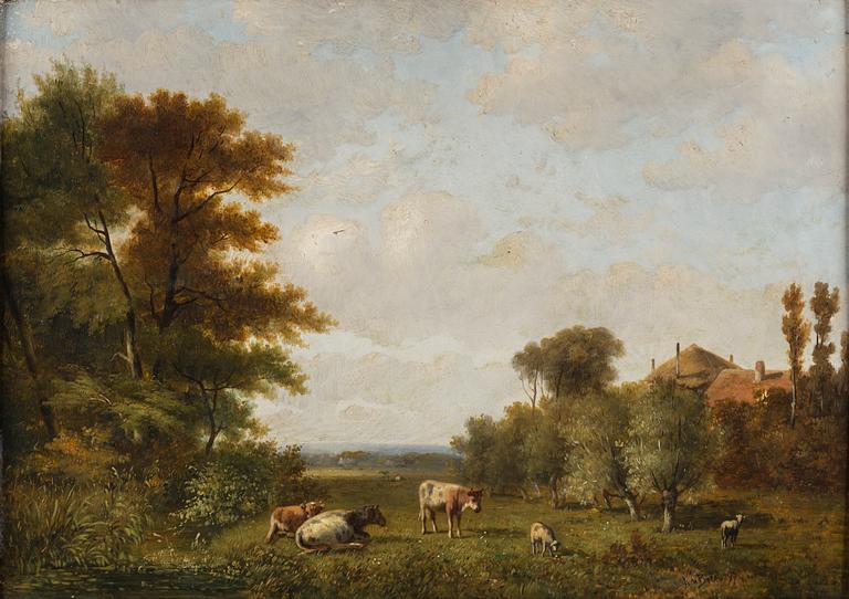 ANTHONY DE BREE, oil on board, signed and dated -97.