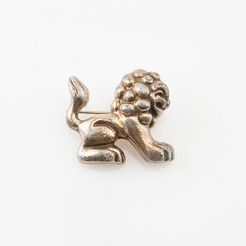 Anna Petrus, Brooch in pewter, for the company Svenskt Tenn.