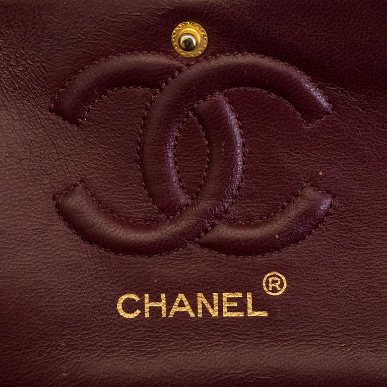 A 'Double Flap Bag' by Chanel, 1989-91.