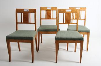 SALONGSMÖBLEMANG, 8 delar, biedermeier/biedermeierstil, 1800- och 1900-tal.
