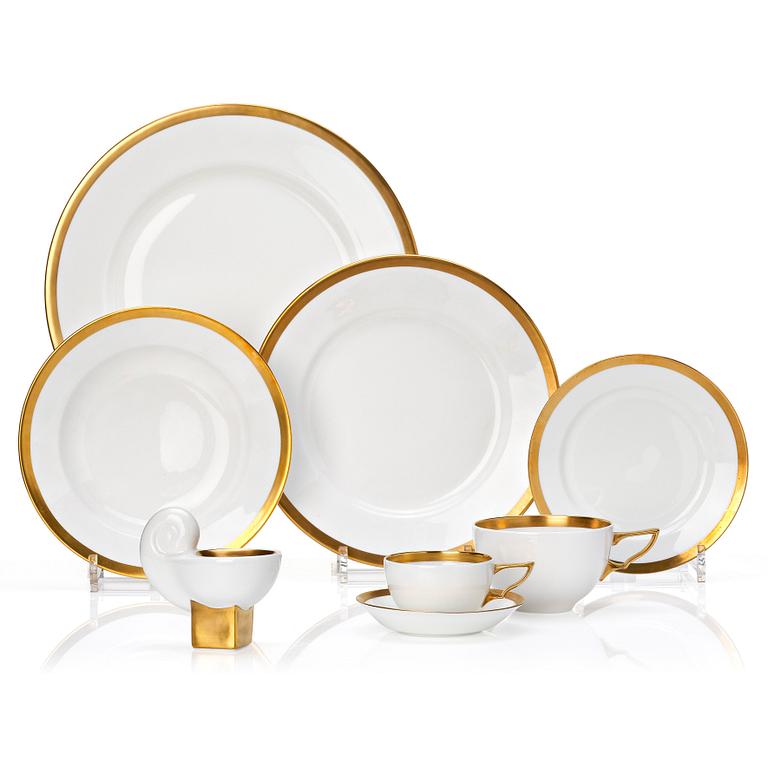 Karin Björquist, a 48 pieces 'Nobel' bone china dinner service, Rörstrand post 1991.