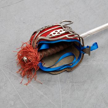 A Regulation Basket hilted broadsword for Highland officers, with scabbard, late 20th Century.