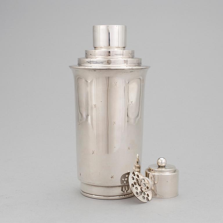 SHAKER, nysilver, 1900-talets mitt.