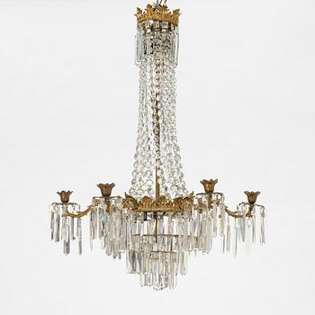 Ljuskrona, Oscariansk, omkring år 1900.