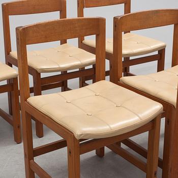 A set of eight 20th century chairs.