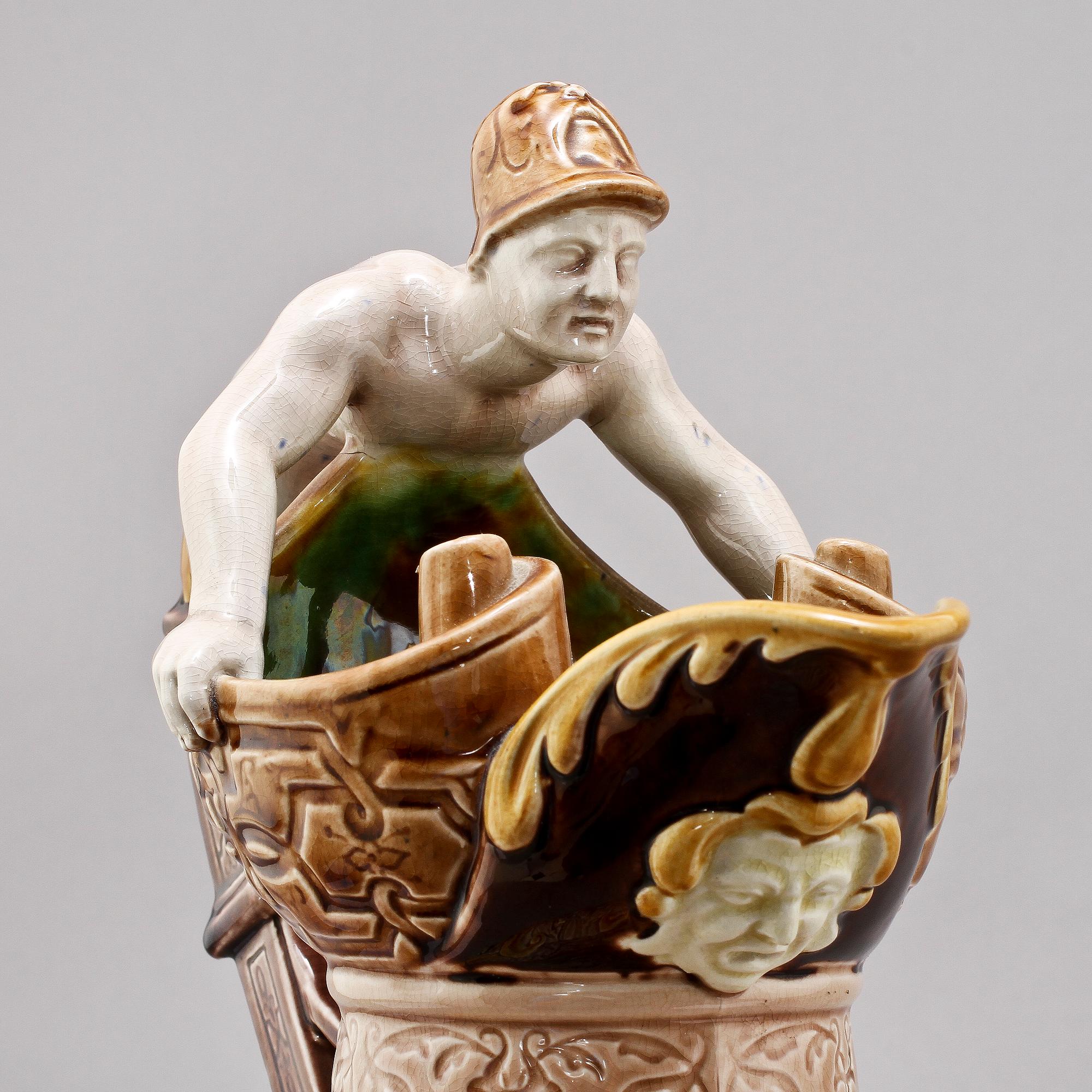 KANNA, majolika, Rörstrand 1800-talets slut.