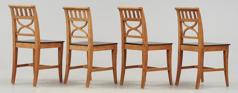 STOLAR, 4 st, sk Östgötastolar, 1800-tal.