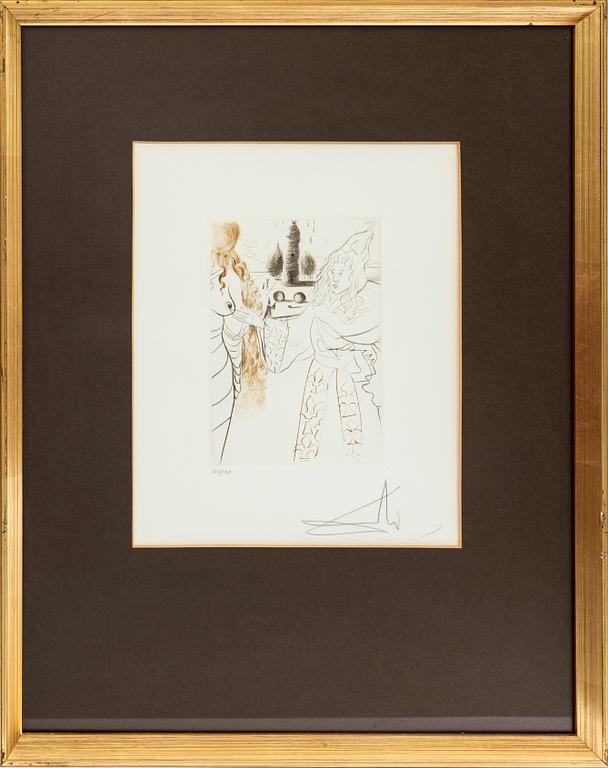 Salvador Dalí, "La femme adultere" ur "Le Décameron".