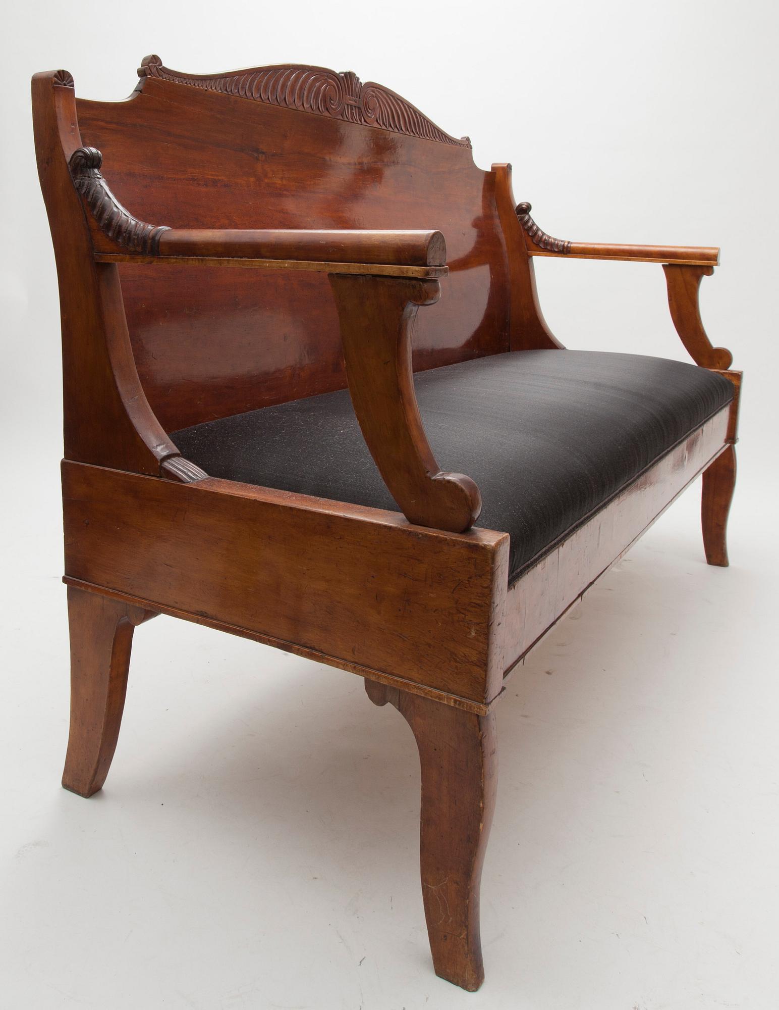 SOFFA, biedermeier, Ryssland 1800-talets mitt.