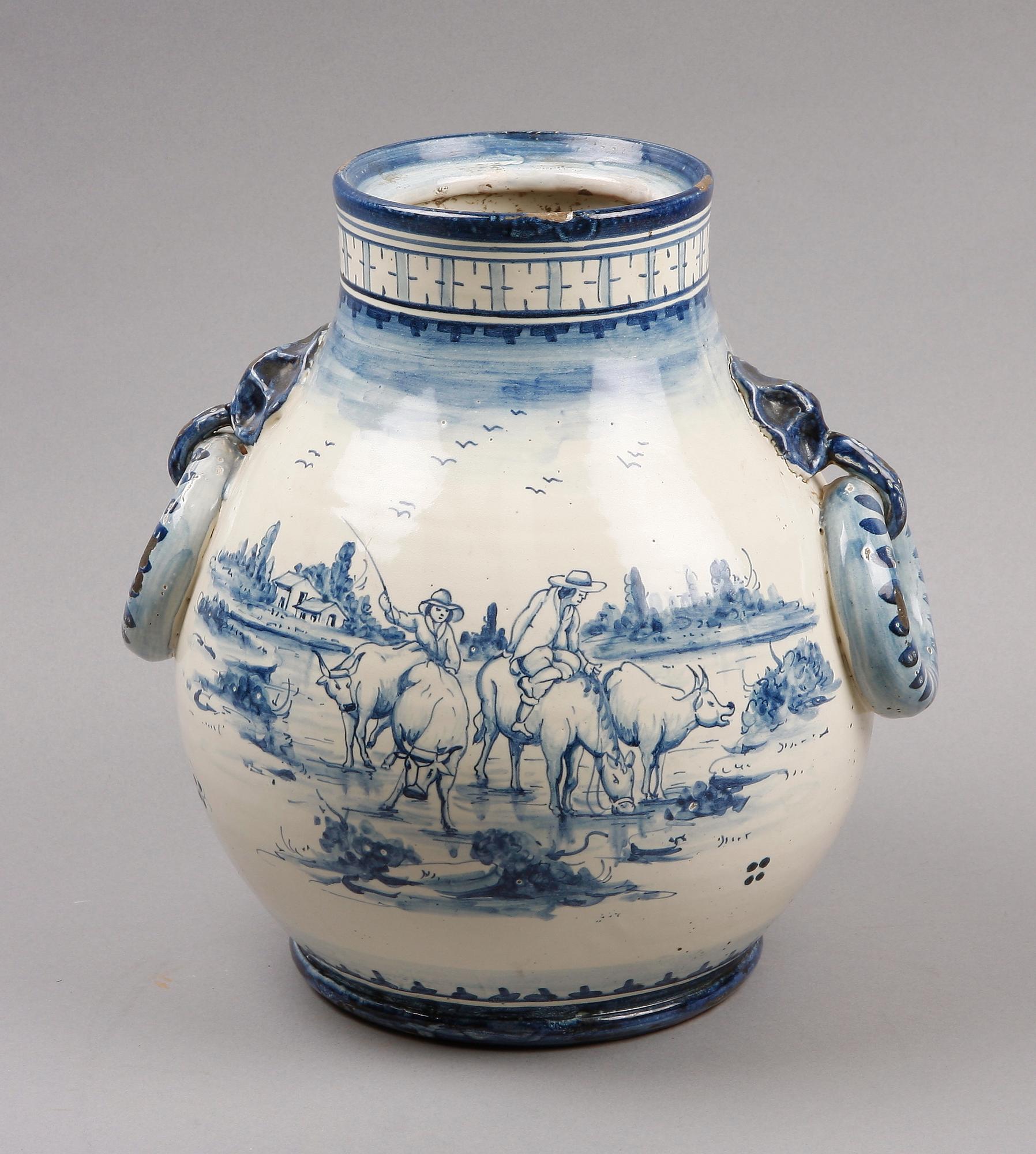 VAS, fajans. Trol Delft, Holland, 1800-tal.