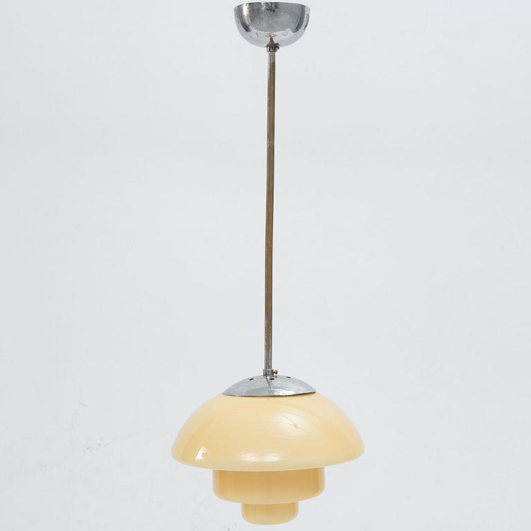 Ceiling lamp, functionalist style, first half of the 20th century.