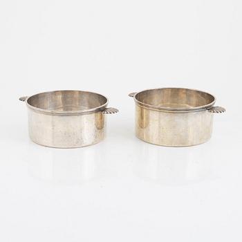 C.G. Råström, two silver plated soufflé dishes, mid 20th century.