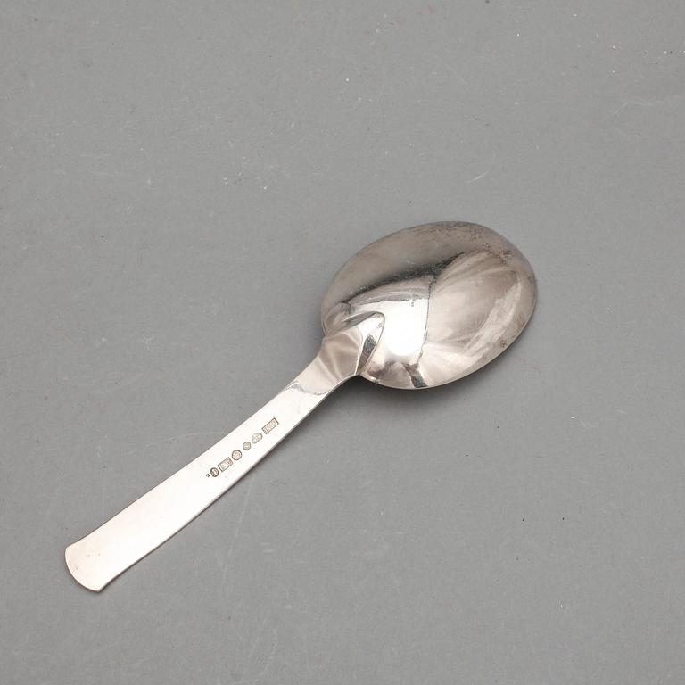 SKEDAR, 10 delar, silver, "Rosenholm", GAB, Stockholm, omkring 1960. Totalvikt ca 465 g.