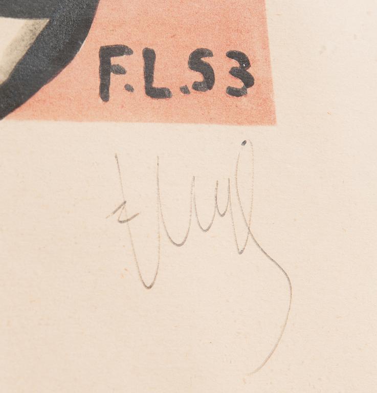 Fernand Léger, hänen mukaansa, litografia, signeerattu ja numeroitu 48/285.