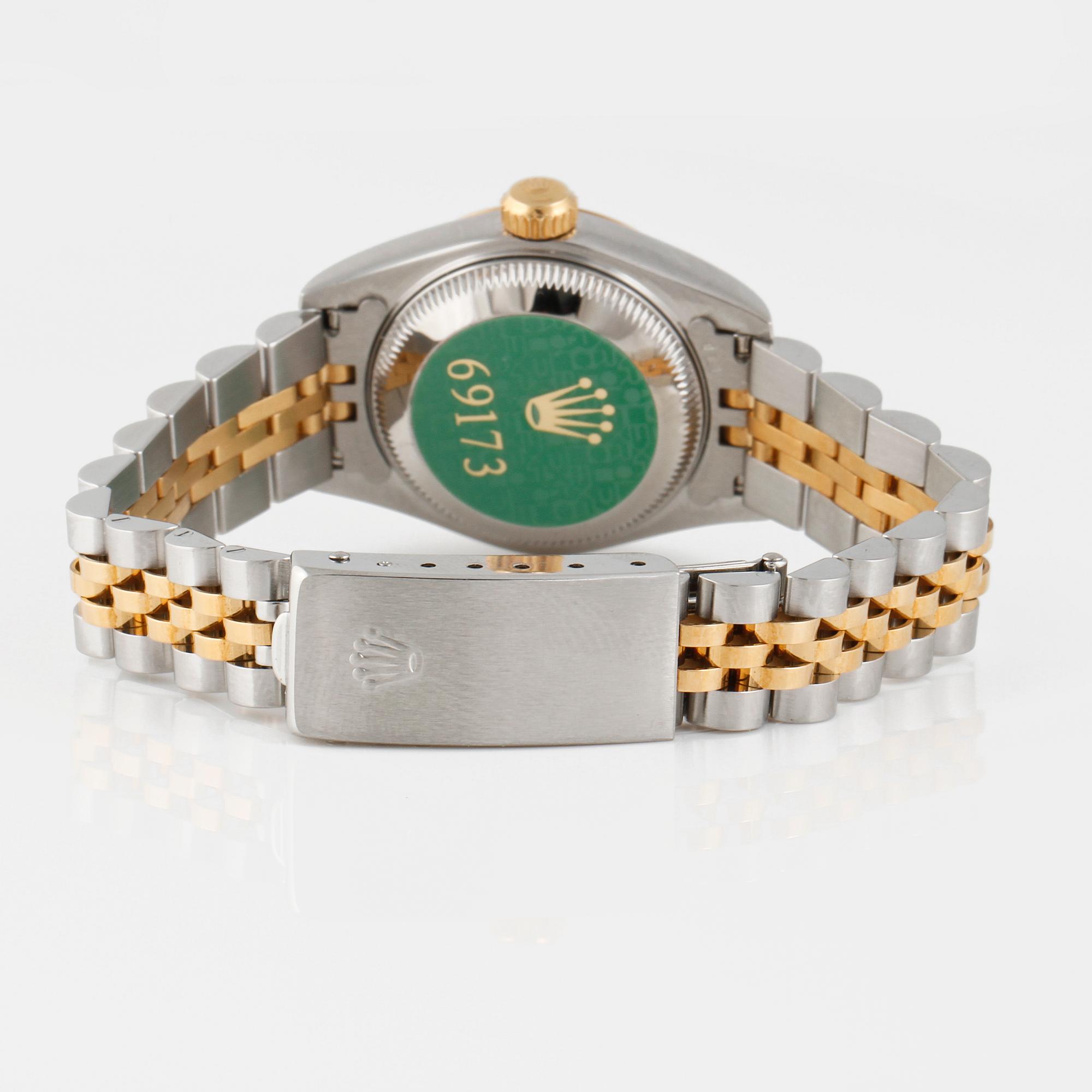 DAMARMBANDSUR, Rolex, Oyster Perpetual Datejust, stål och guld, ca 1997/8.
