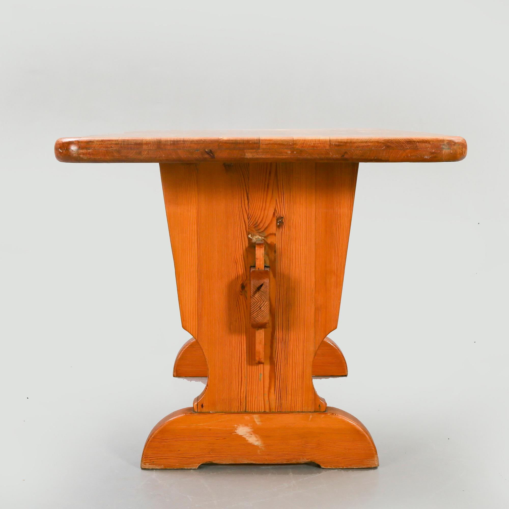 Bock table, pine, second half of the 20th century.