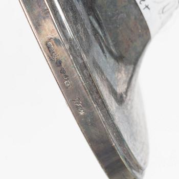 Three pairs of silver candlesticks, Ceson and CG Hallberg, second half of the 20th century.