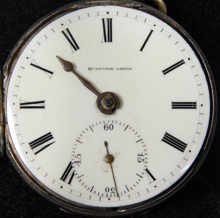 FICKUR, delvis silver, 1700/1800-tal.