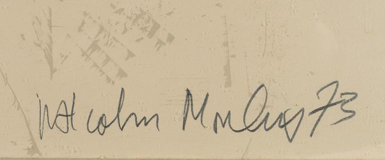 Malcolm Morley, färglitografi. Signerad och daterad 73, numrerad 62/150.