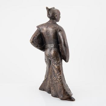 A large Japanese sculpture of a Samurai, 20th Century.