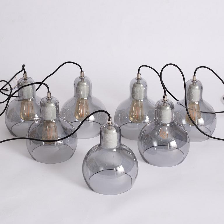 Sofie Refer, seven pendant lamps, 'Mega Bulb', &Tradition.