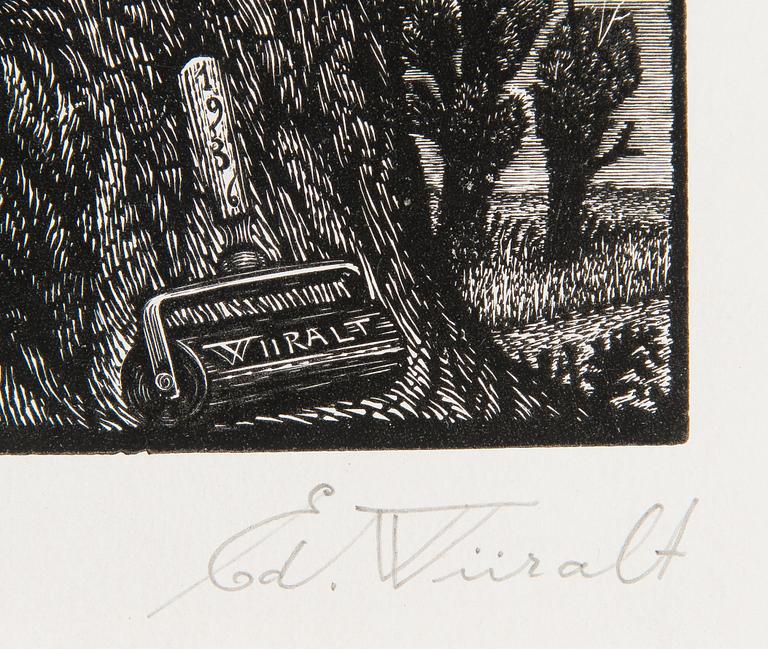 Eduard Wiiralt, "Puulõike sund" (Träsnittets födelse).