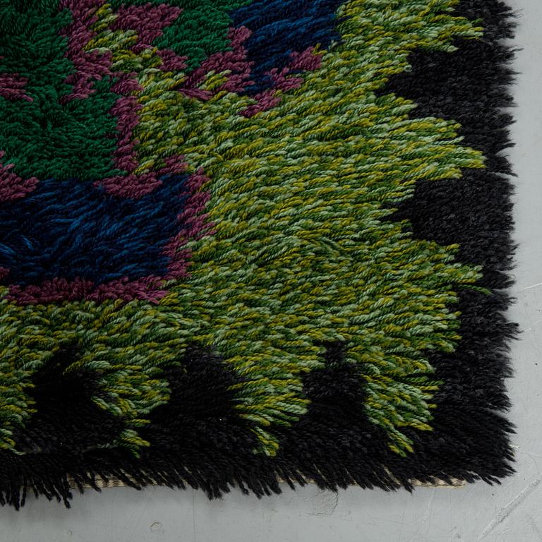 Matta, rya, ca 172,5 x 110 cm, Sverige/Finland 1950-1960-tal.
