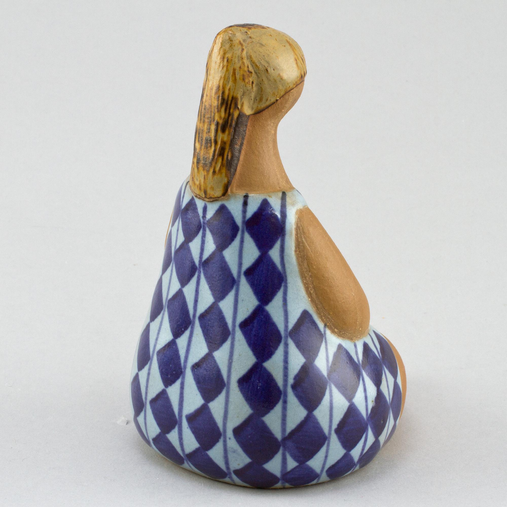 FIGURIN, stengods, Lisa Larson, Gustavsberg, 1900-talets andra hälft.