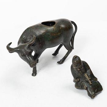 Rökelsekar, brons, Kina, sen qingdynasti.