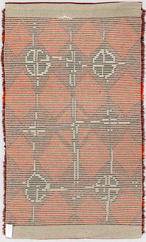 Raija Gripenberg, A Finnish long pile ryijy rug for Helmi Vuorelma. Circa 175x105 cm.
